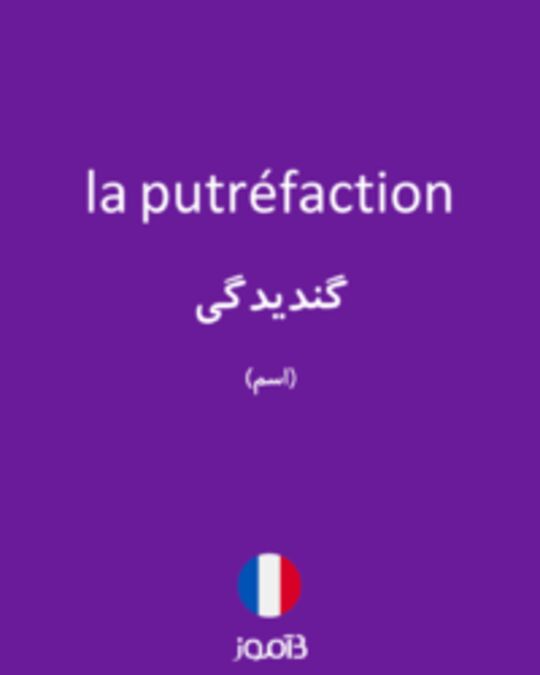  تصویر la putréfaction - دیکشنری انگلیسی بیاموز