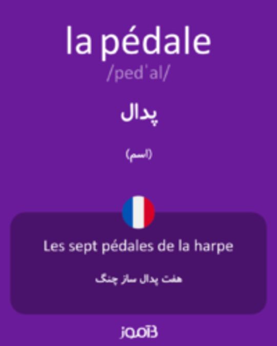  تصویر la pédale - دیکشنری انگلیسی بیاموز