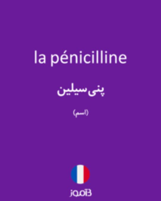  تصویر la pénicilline - دیکشنری انگلیسی بیاموز