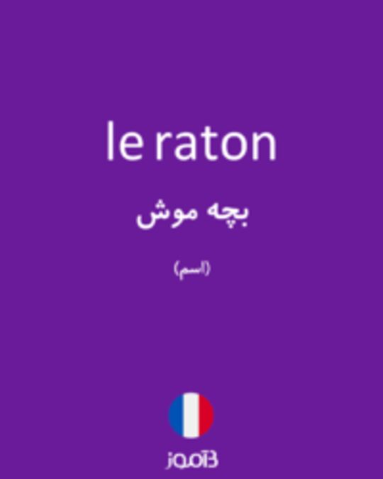  تصویر le raton - دیکشنری انگلیسی بیاموز