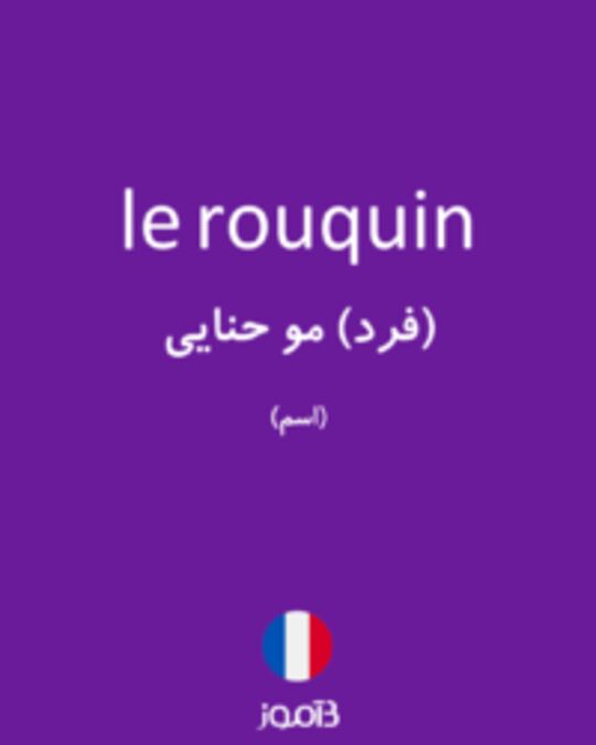  تصویر le rouquin - دیکشنری انگلیسی بیاموز