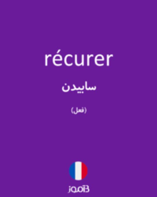  تصویر récurer - دیکشنری انگلیسی بیاموز