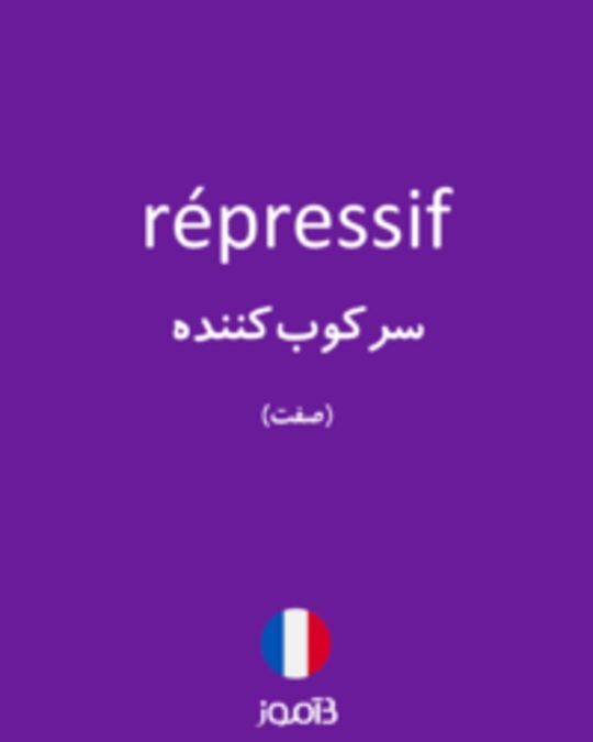  تصویر répressif - دیکشنری انگلیسی بیاموز