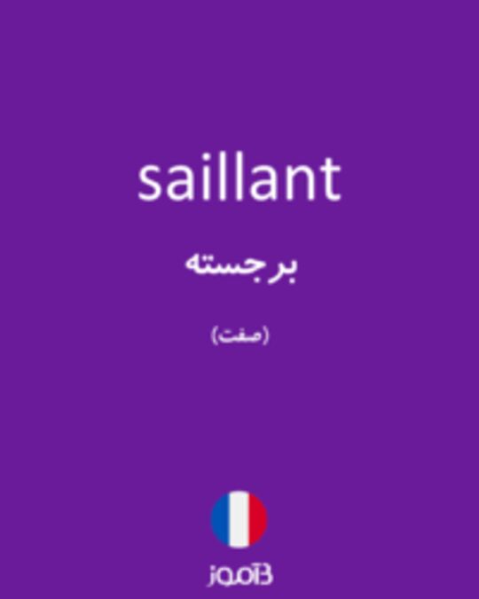  تصویر saillant - دیکشنری انگلیسی بیاموز