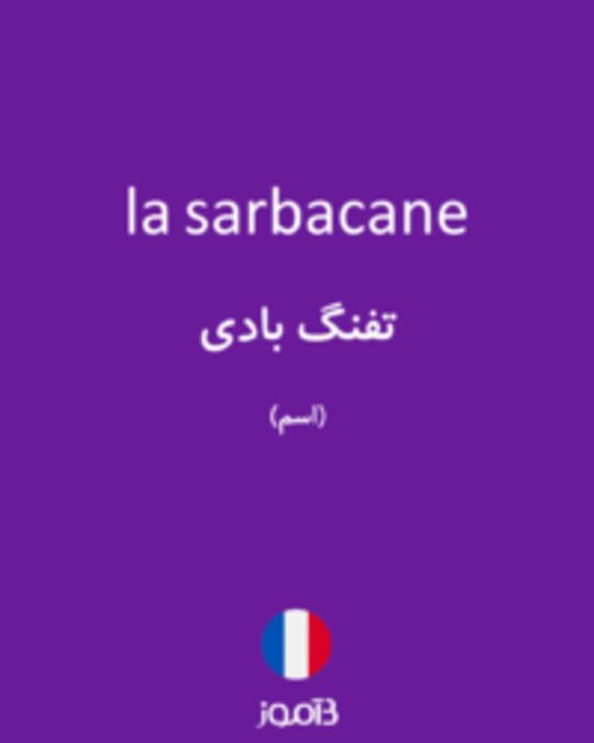  تصویر la sarbacane - دیکشنری انگلیسی بیاموز