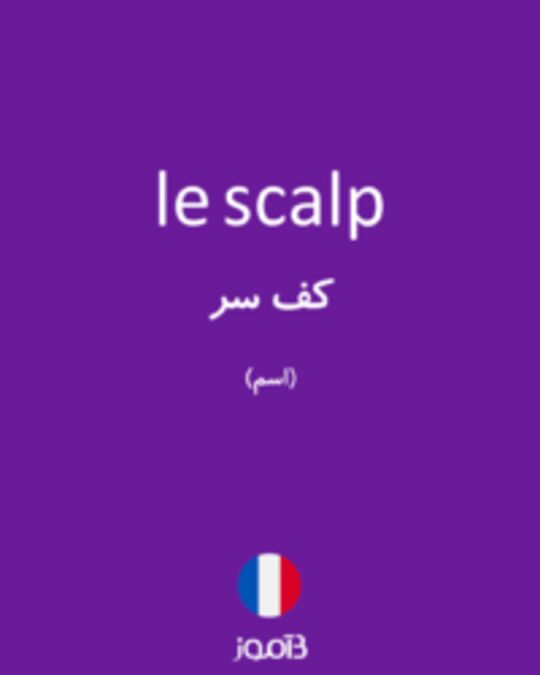  تصویر le scalp - دیکشنری انگلیسی بیاموز