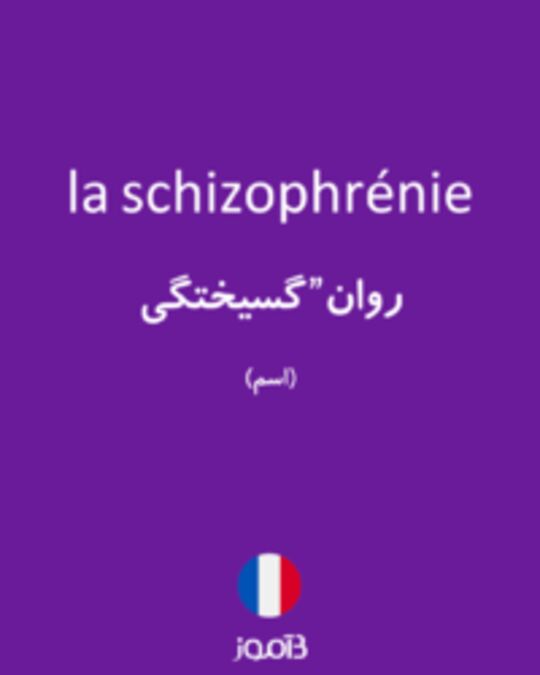  تصویر la schizophrénie - دیکشنری انگلیسی بیاموز