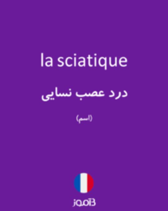  تصویر la sciatique - دیکشنری انگلیسی بیاموز