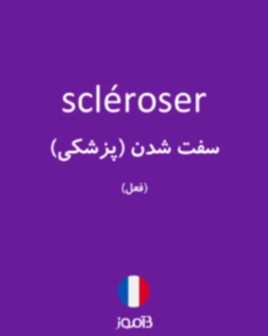  تصویر scléroser - دیکشنری انگلیسی بیاموز