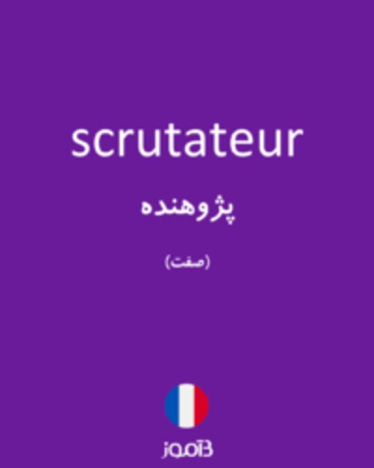  تصویر scrutateur - دیکشنری انگلیسی بیاموز