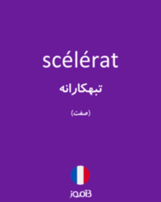  تصویر scélérat - دیکشنری انگلیسی بیاموز