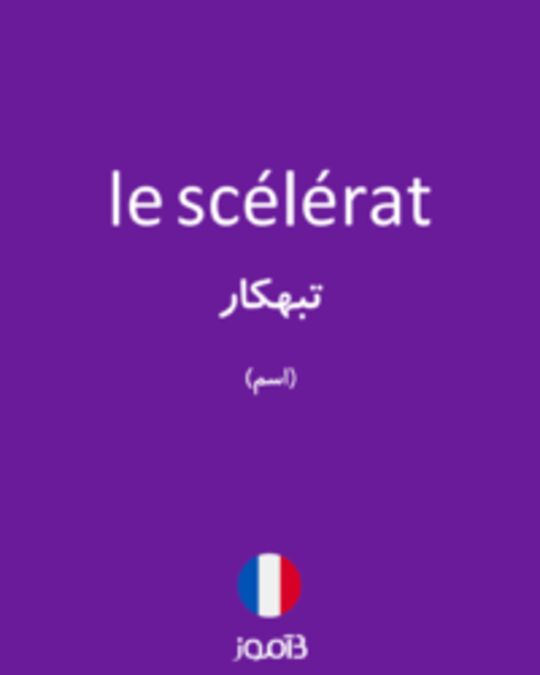  تصویر le scélérat - دیکشنری انگلیسی بیاموز