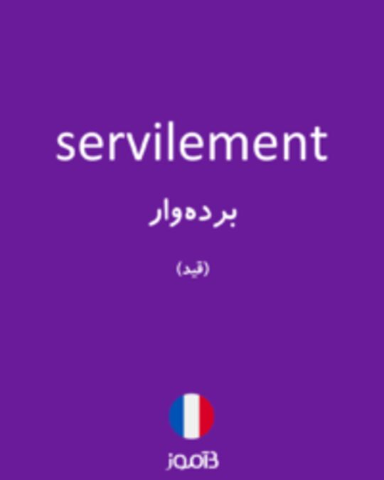  تصویر servilement - دیکشنری انگلیسی بیاموز