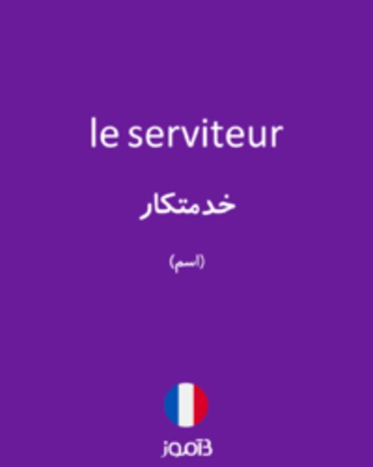  تصویر le serviteur - دیکشنری انگلیسی بیاموز