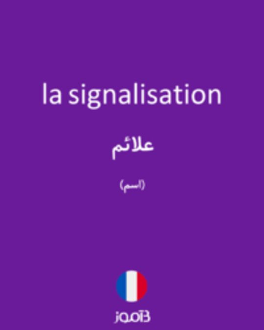  تصویر la signalisation - دیکشنری انگلیسی بیاموز