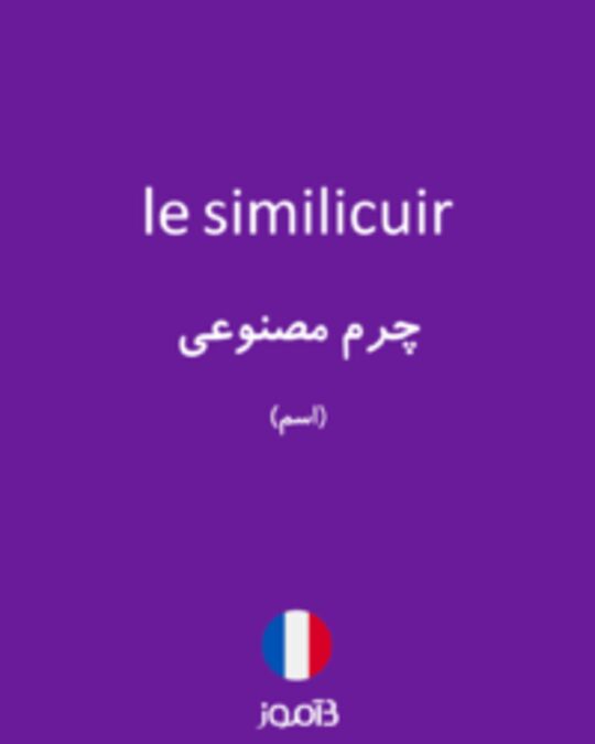  تصویر le similicuir - دیکشنری انگلیسی بیاموز