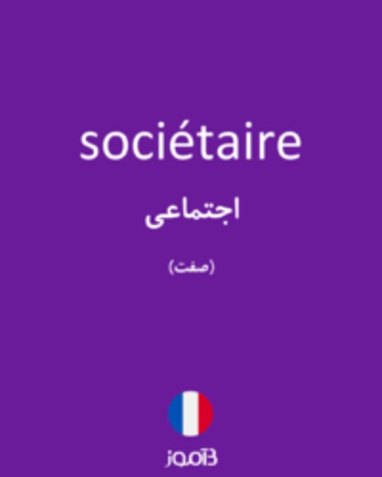  تصویر sociétaire - دیکشنری انگلیسی بیاموز