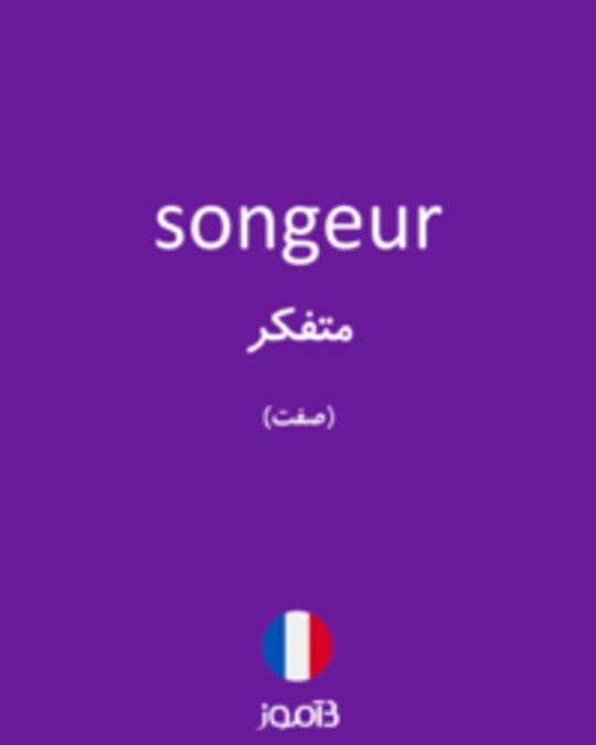  تصویر songeur - دیکشنری انگلیسی بیاموز