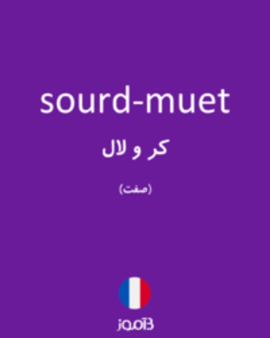  تصویر sourd-muet - دیکشنری انگلیسی بیاموز