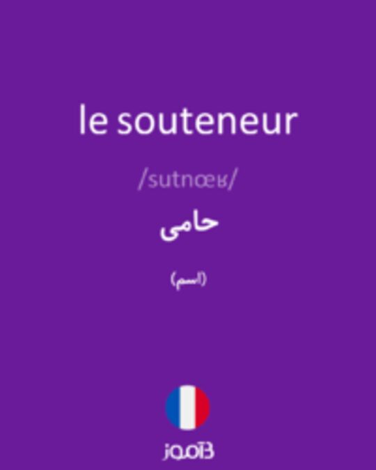  تصویر le souteneur - دیکشنری انگلیسی بیاموز