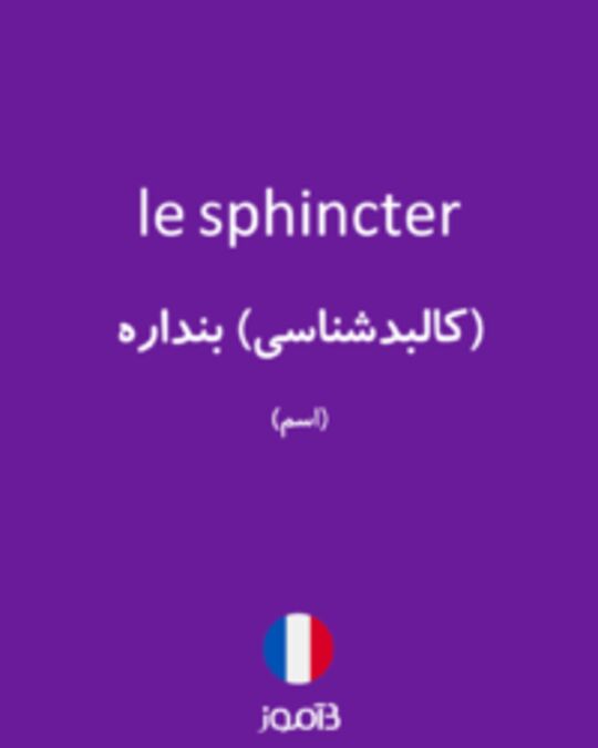  تصویر le sphincter - دیکشنری انگلیسی بیاموز