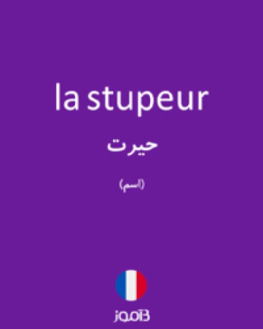  تصویر la stupeur - دیکشنری انگلیسی بیاموز