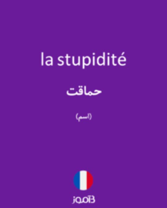  تصویر la stupidité - دیکشنری انگلیسی بیاموز