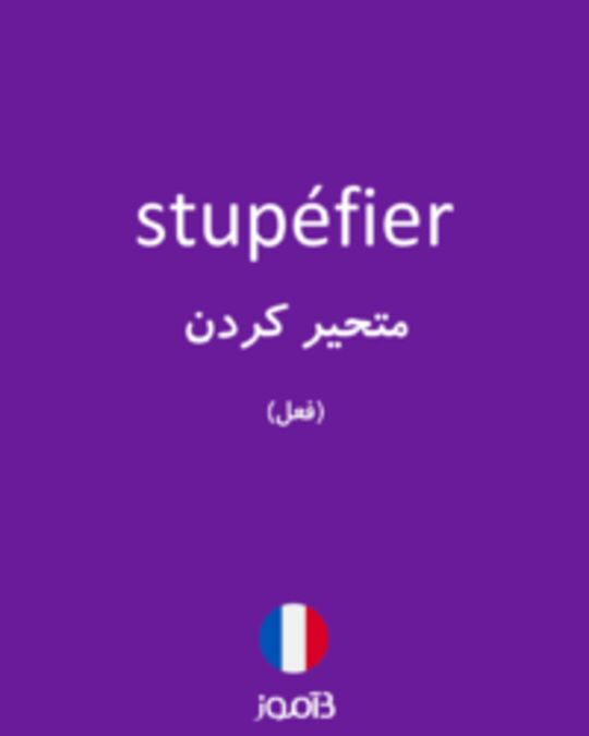  تصویر stupéfier - دیکشنری انگلیسی بیاموز