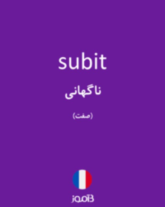  تصویر subit - دیکشنری انگلیسی بیاموز