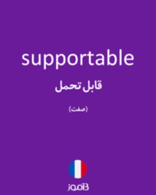  تصویر supportable - دیکشنری انگلیسی بیاموز