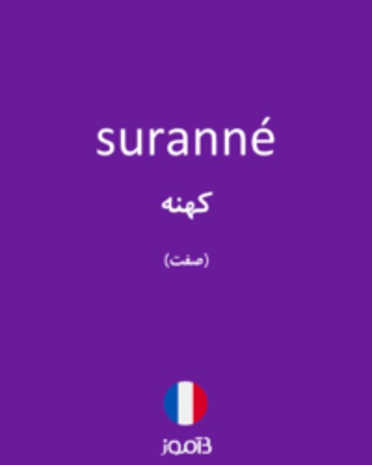  تصویر suranné - دیکشنری انگلیسی بیاموز