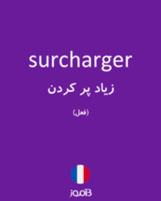  تصویر surcharger - دیکشنری انگلیسی بیاموز