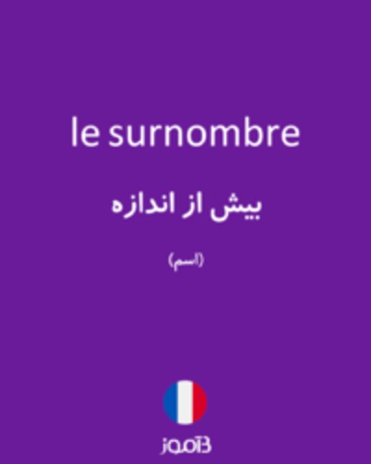  تصویر le surnombre - دیکشنری انگلیسی بیاموز