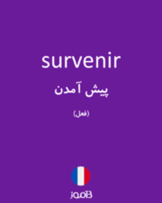  تصویر survenir - دیکشنری انگلیسی بیاموز