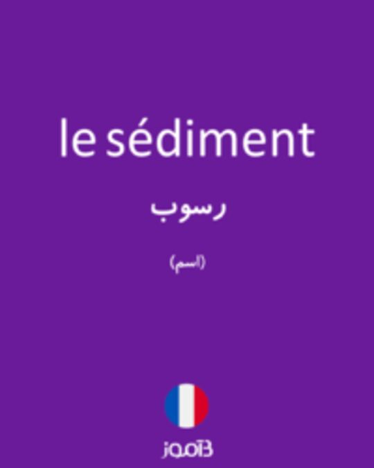  تصویر le sédiment - دیکشنری انگلیسی بیاموز