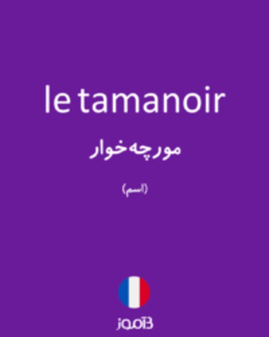  تصویر le tamanoir - دیکشنری انگلیسی بیاموز