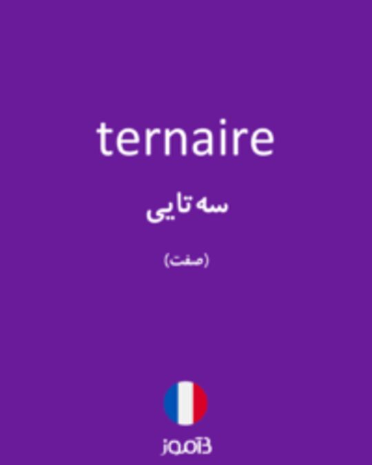  تصویر ternaire - دیکشنری انگلیسی بیاموز