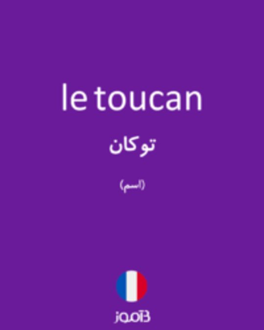  تصویر le toucan - دیکشنری انگلیسی بیاموز