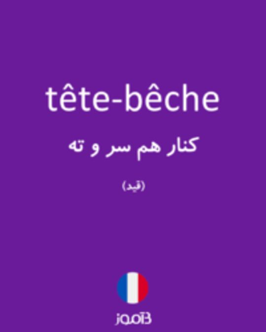  تصویر tête-bêche - دیکشنری انگلیسی بیاموز