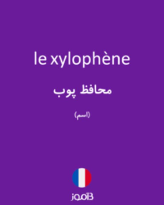  تصویر le xylophène - دیکشنری انگلیسی بیاموز