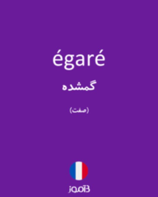  تصویر égaré - دیکشنری انگلیسی بیاموز