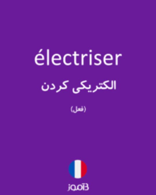  تصویر électriser - دیکشنری انگلیسی بیاموز