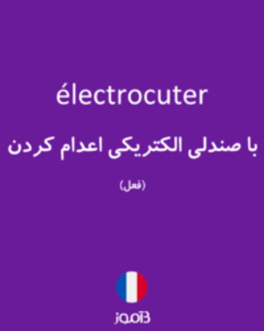  تصویر électrocuter - دیکشنری انگلیسی بیاموز