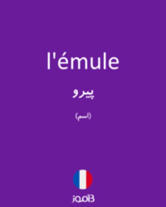  تصویر l'émule - دیکشنری انگلیسی بیاموز