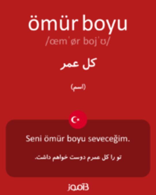  تصویر ömür boyu - دیکشنری انگلیسی بیاموز