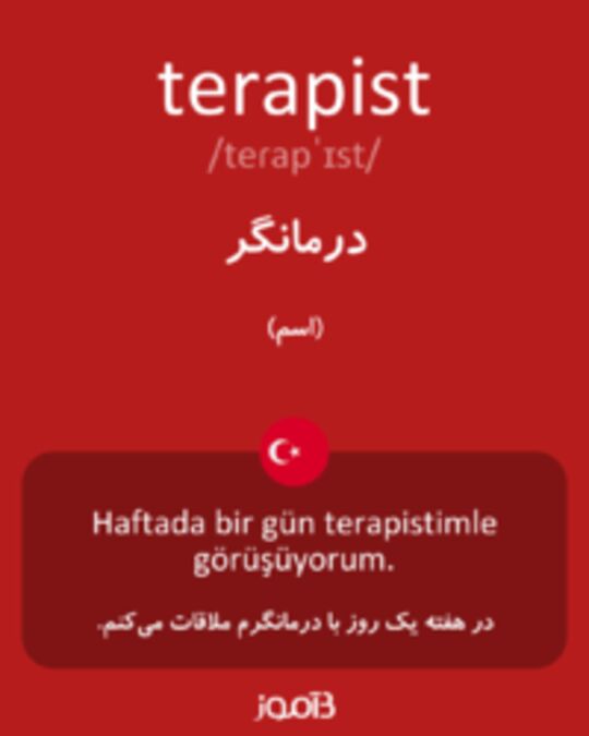  تصویر terapist - دیکشنری انگلیسی بیاموز