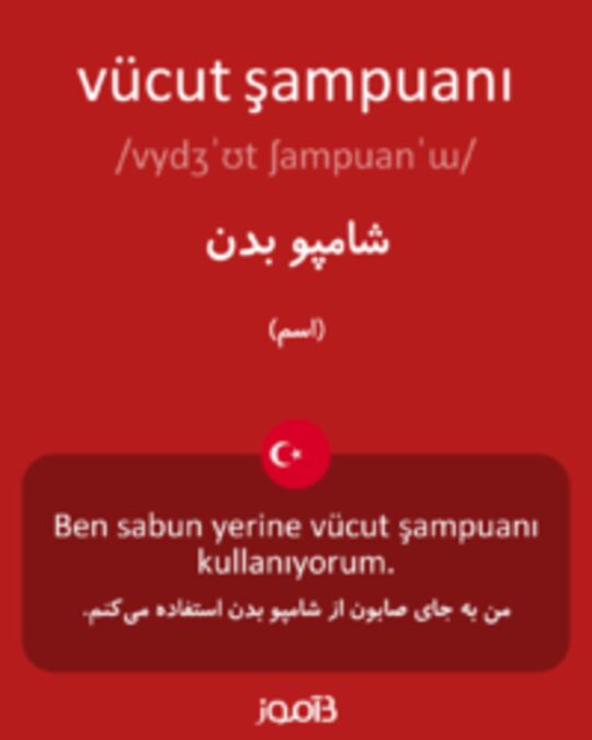  تصویر vücut şampuanı - دیکشنری انگلیسی بیاموز