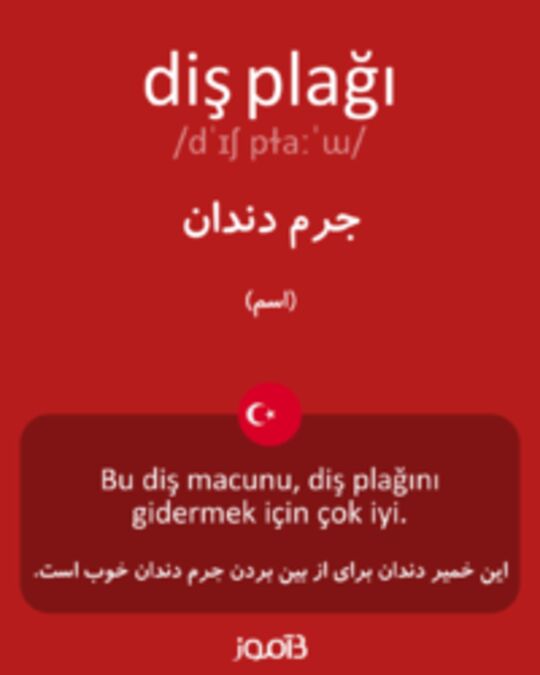  تصویر diş plağı - دیکشنری انگلیسی بیاموز