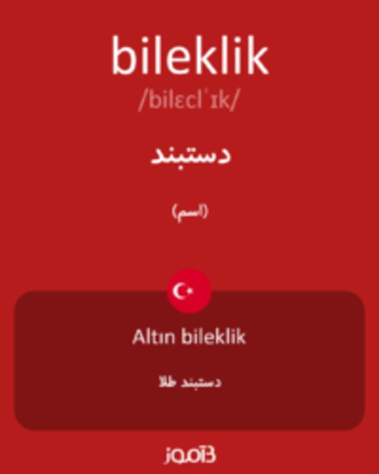  تصویر bileklik - دیکشنری انگلیسی بیاموز