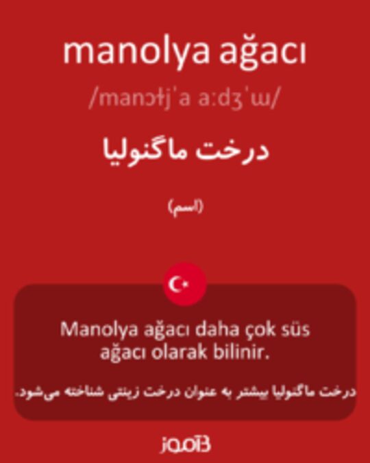  تصویر manolya ağacı - دیکشنری انگلیسی بیاموز